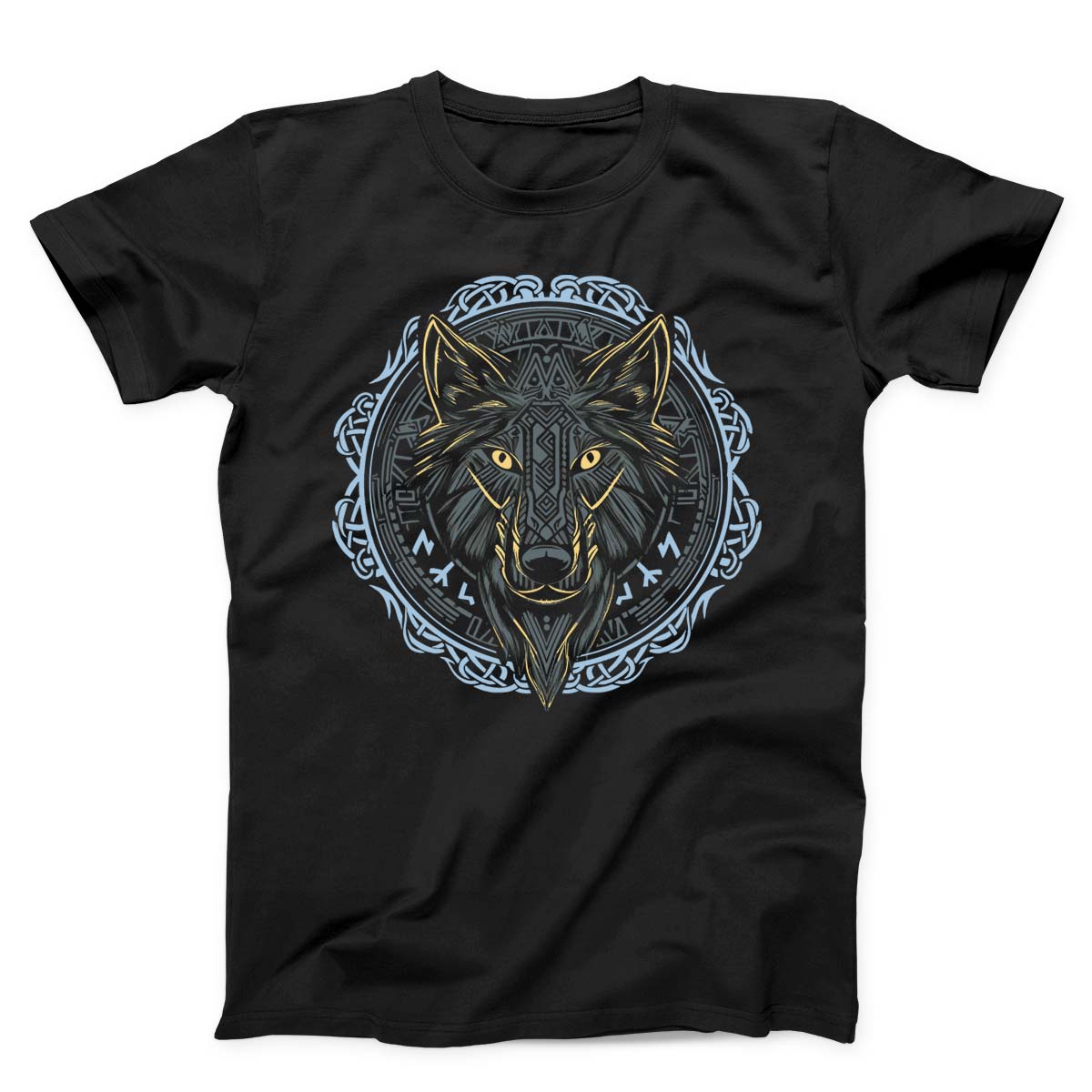 Wolf With Runes Unisex T-Shirt