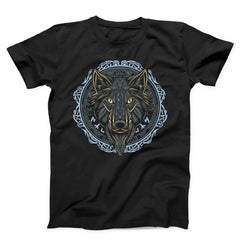 Wolf With Runes Unisex T-Shirt