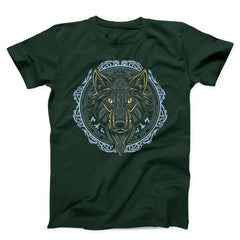 Wolf With Runes Unisex T-Shirt