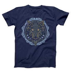 Wolf With Runes Unisex T-Shirt