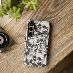 Skull Pattern Tough Phone Case For iPhone and Samsung