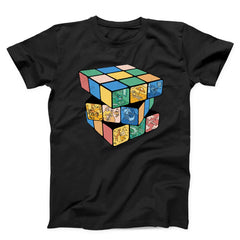 Rubik Cube With Different Pictures Unisex T-shirt