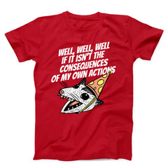 Opossum With Party Hat Unisex T-Shirt