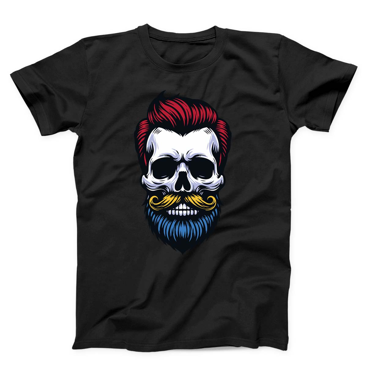 Hipster Barber Skull Unisex T-shirt