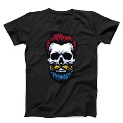 Hipster Barber Skull Unisex T-shirt