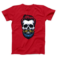 Hipster Barber Skull Unisex T-shirt