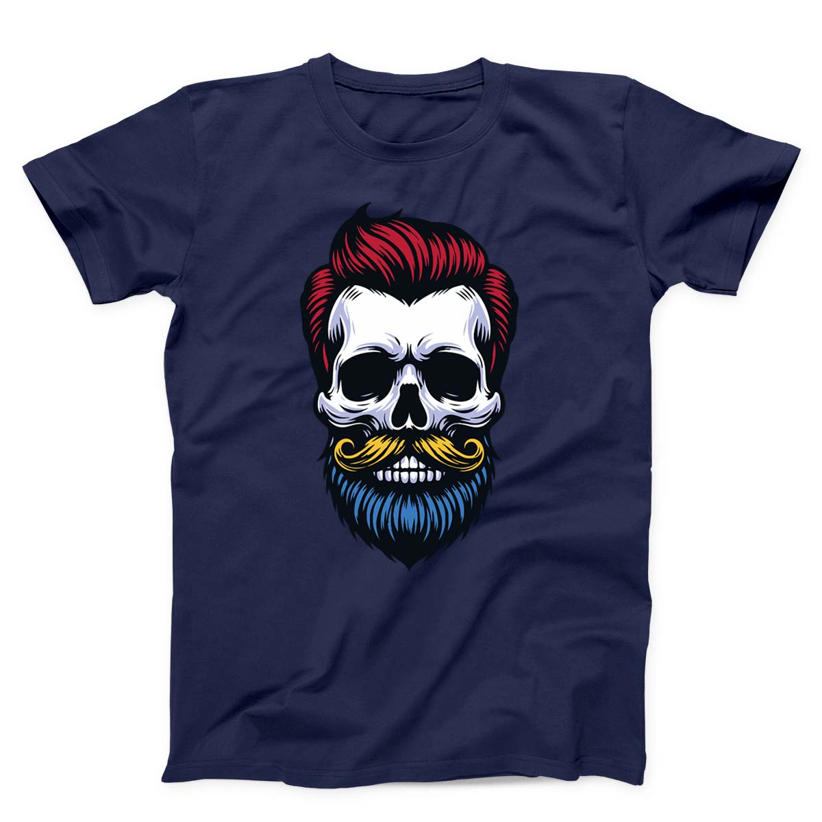 Hipster Barber Skull Unisex T-shirt