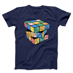 Rubik Cube With Different Pictures Unisex T-shirt