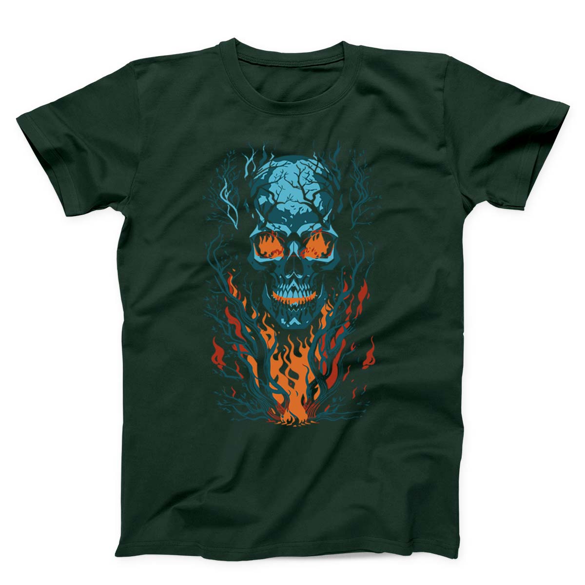 Fiery Skull Unisex T-Shirt