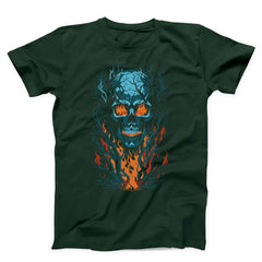 Fiery Skull Unisex T-Shirt