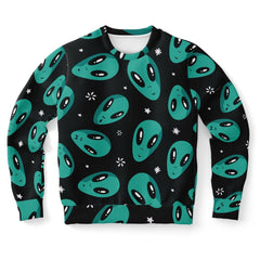 Aliens Pattern Unisex Sweatshirt