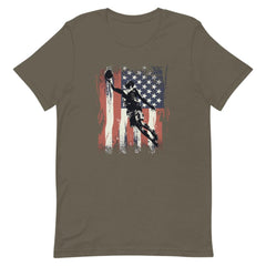 American Flag Vintage Basket Ball Unisex T-shirt