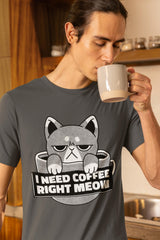 Angery Cat Coffee Drink Unisex T-Shirt