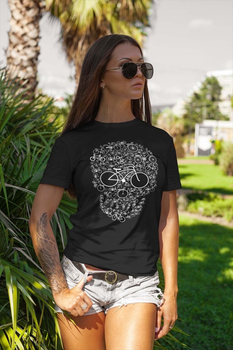 Bicycle Skull Unisex T-Shirt