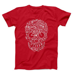 Bicycle Skull Unisex T-Shirt