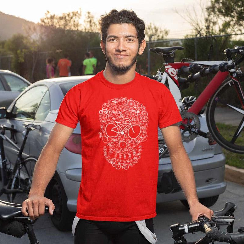 Bicycle Skull Unisex T-Shirt
