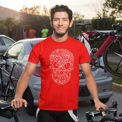 Bicycle Skull Unisex T-Shirt
