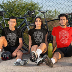 Bicycle Skull Unisex T-Shirt