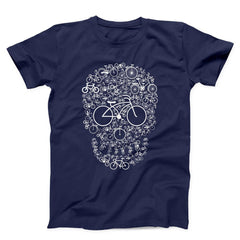 Bicycle Skull Unisex T-Shirt