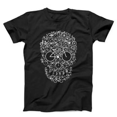 Bicycle Skull Unisex T-Shirt