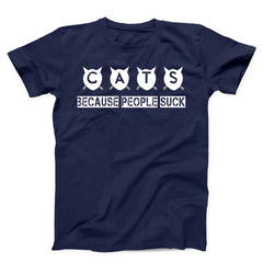 Cats Because People Suck Unisex T-Shirt