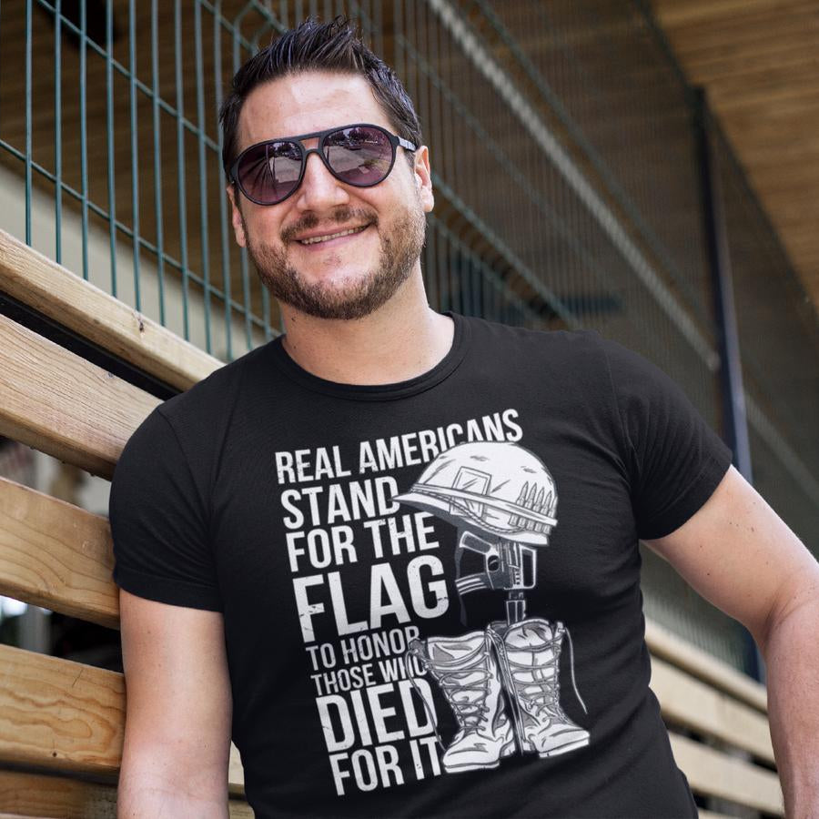 Real Americans Stand For The Flag Unisex T-shirt