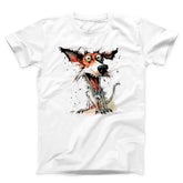 Crazy Dog Painting Unisex T-Shirt
