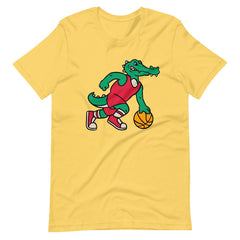 Crocodile Playing Basketball Unisex T-shirt