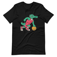 Crocodile Playing Basketball Unisex T-shirt