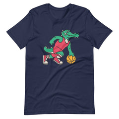 Crocodile Playing Basketball Unisex T-shirt