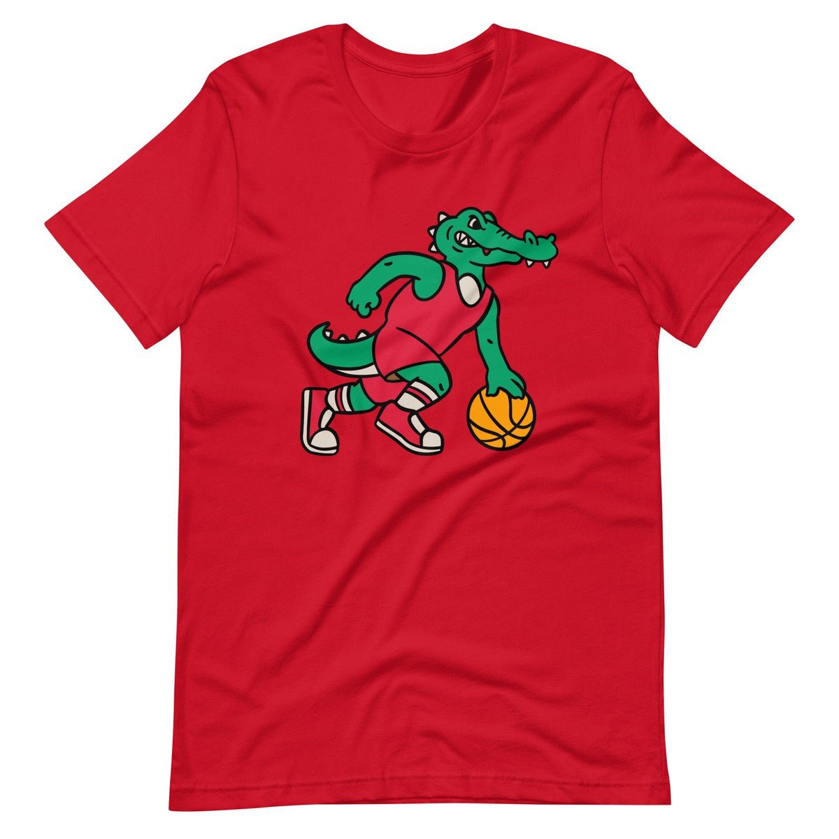 Crocodile Playing Basketball Unisex T-shirt