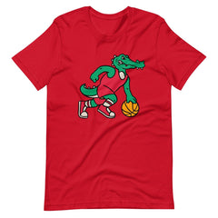 Crocodile Playing Basketball Unisex T-shirt