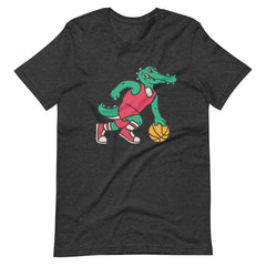 Crocodile Playing Basketball Unisex T-shirt