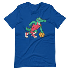 Crocodile Playing Basketball Unisex T-shirt