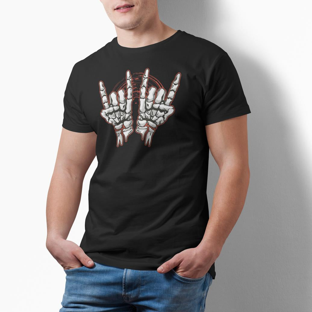 Skeleton Hands Rock and Roll Unisex T-shirt