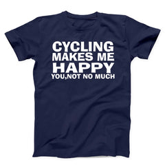 Cycling Makes Me Happy Unisex T-Shirt