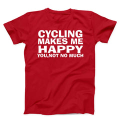 Cycling Makes Me Happy Unisex T-Shirt