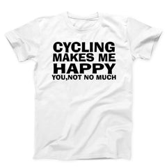 Cycling Makes Me Happy Unisex T-Shirt