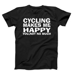 Cycling Makes Me Happy Unisex T-Shirt