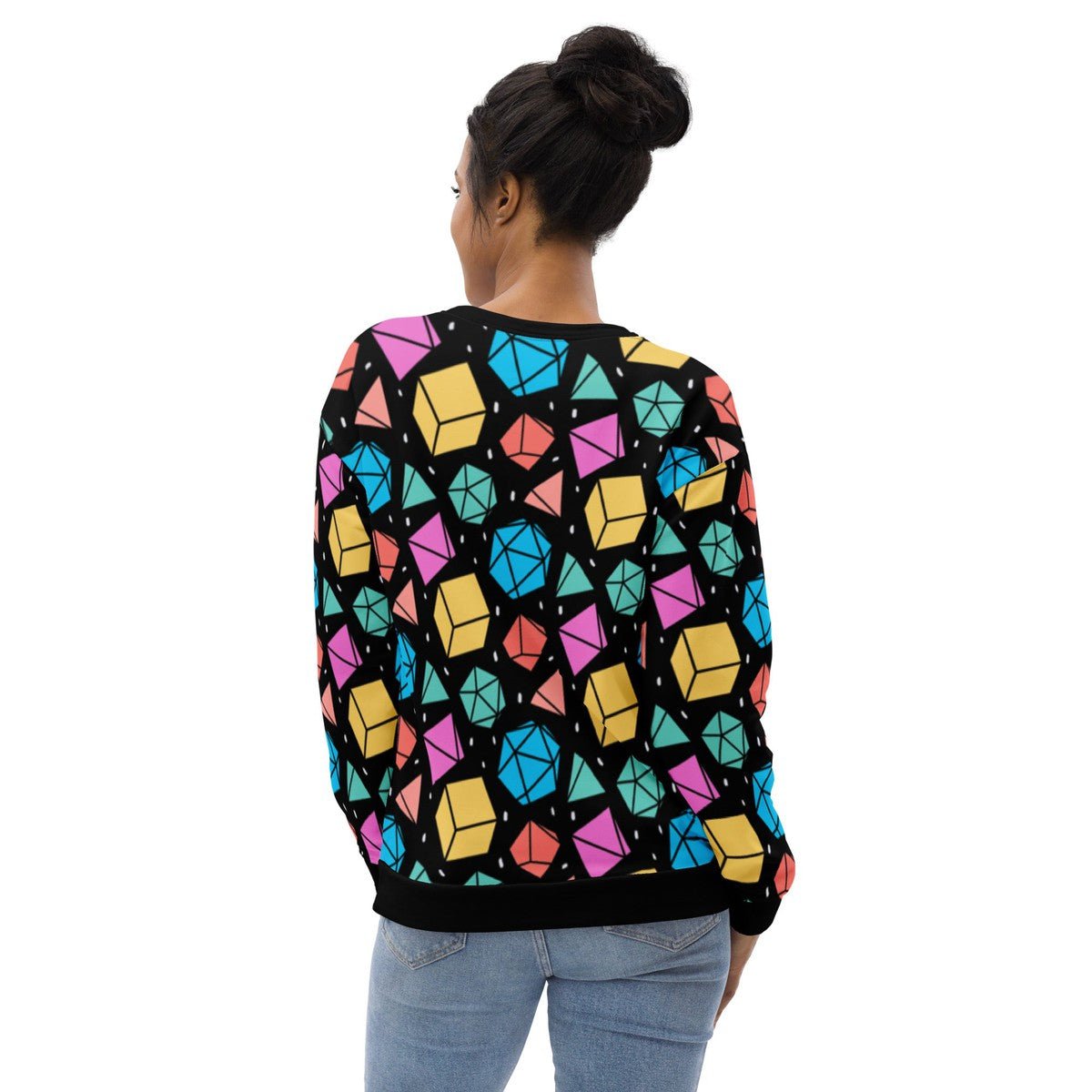 Dice Polygonal Unixex Sweatshirt