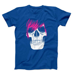 Emo Skull Pink Hair Unisex T-shirt