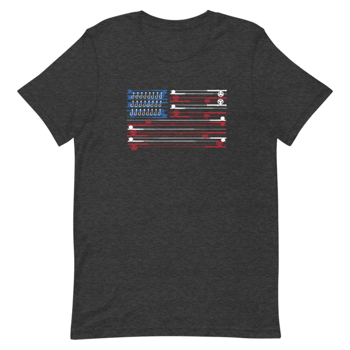 Fishing Rods American Flag Unisex T-shirt