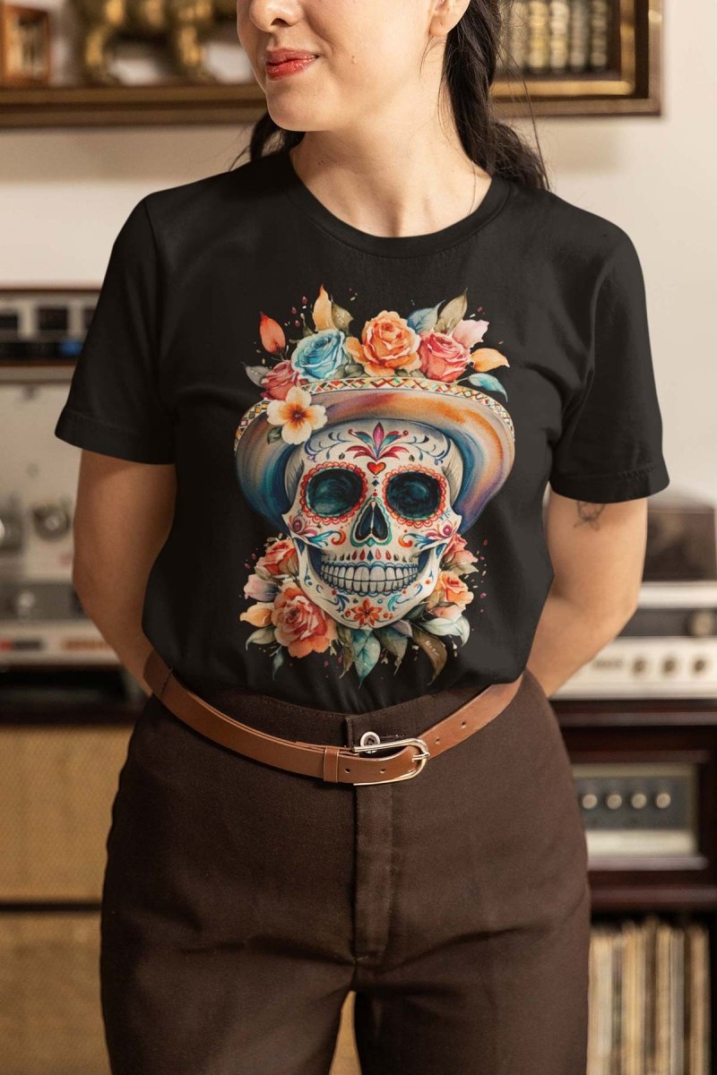 Floral Skull Fiesta Unisex T-shirt