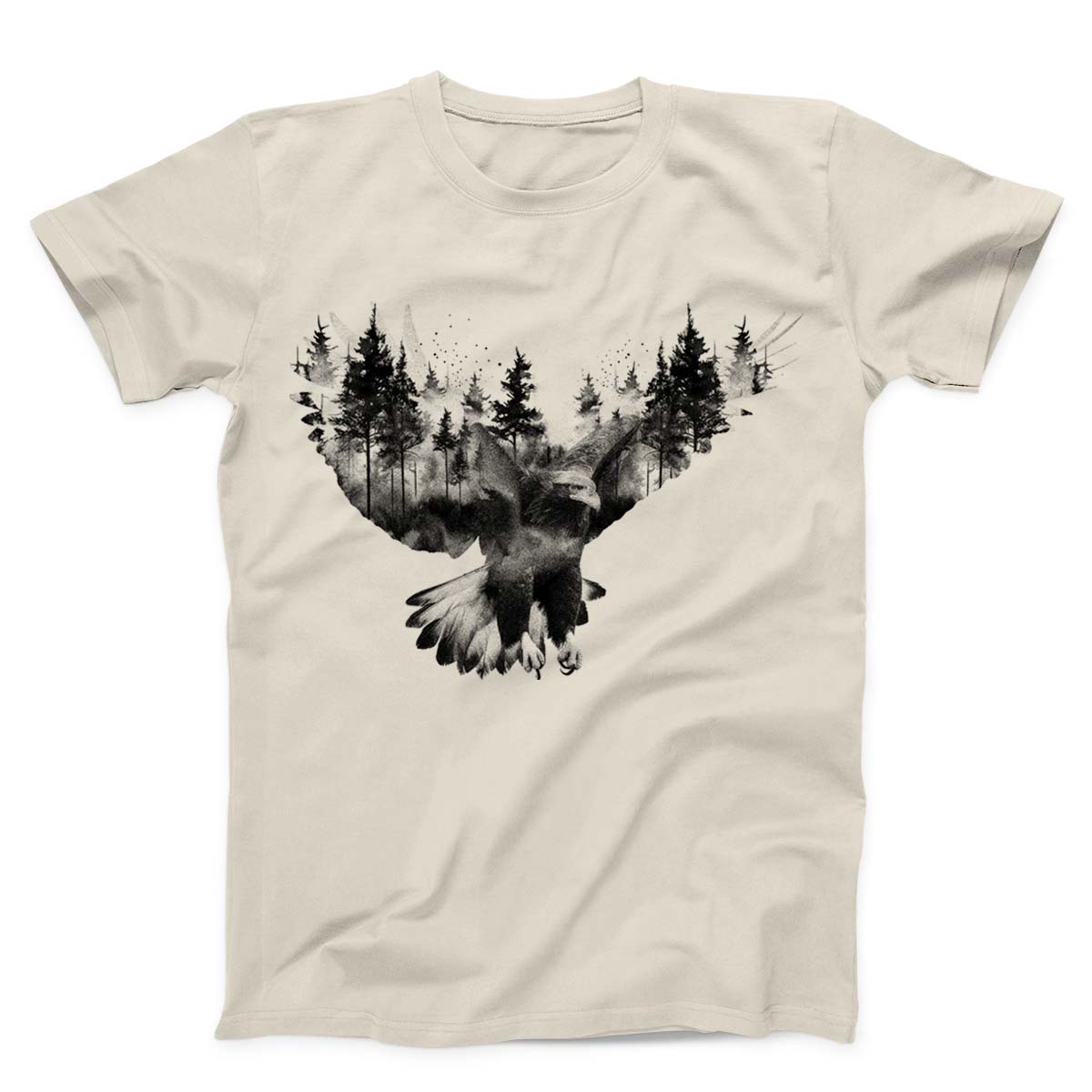 Forest and Flying Eagle Unisex T-Shirt