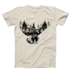 Forest and Flying Eagle Unisex T-Shirt