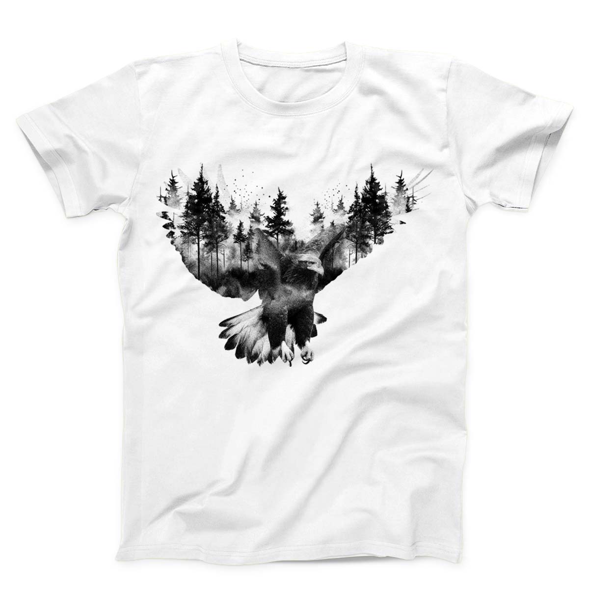 Forest and Flying Eagle Unisex T-Shirt