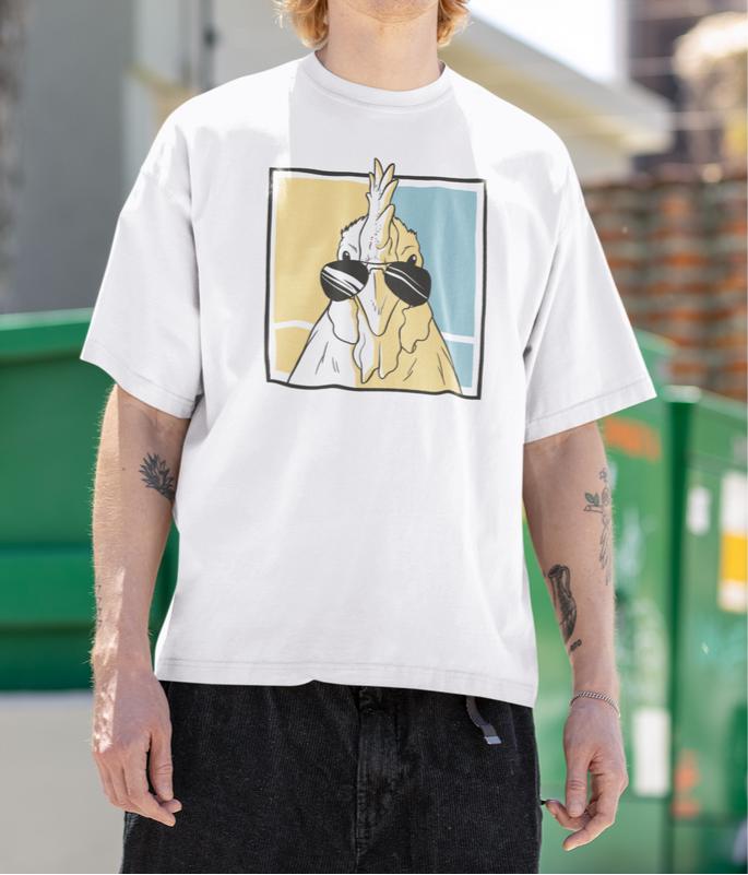 Chicken Wearing Sunglasses Unisex T-Shirt