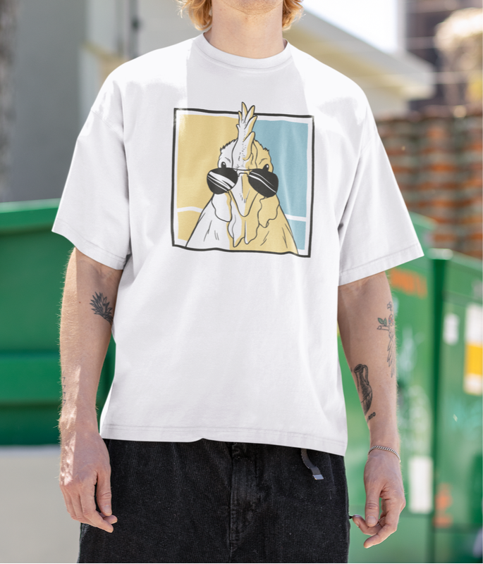 Chicken Wearing Sunglasses Unisex T-Shirt