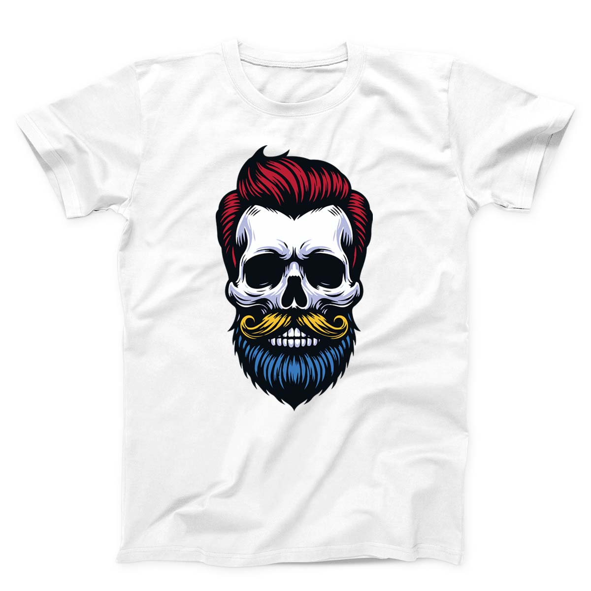 Hipster Barber Skull Unisex T-shirt