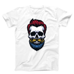 Hipster Barber Skull Unisex T-shirt